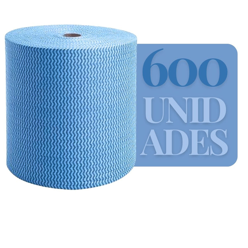 Rolo 600 Panos Multiuso Life Clean 28CMX240M Azul