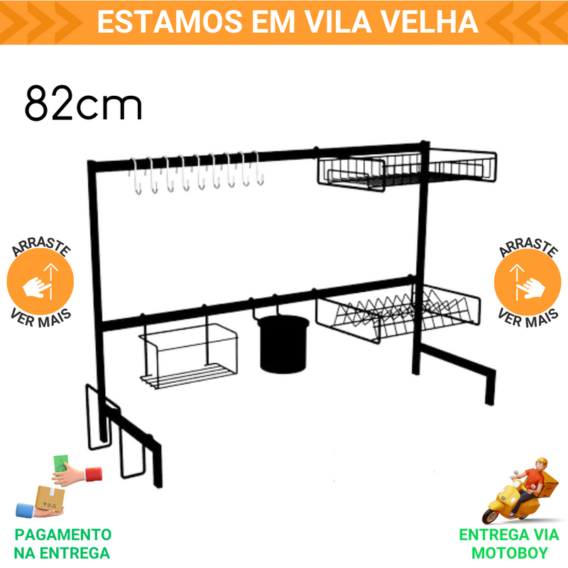 Escorredor Cozinha Autossustentável Di Carlo Modular Suspenso