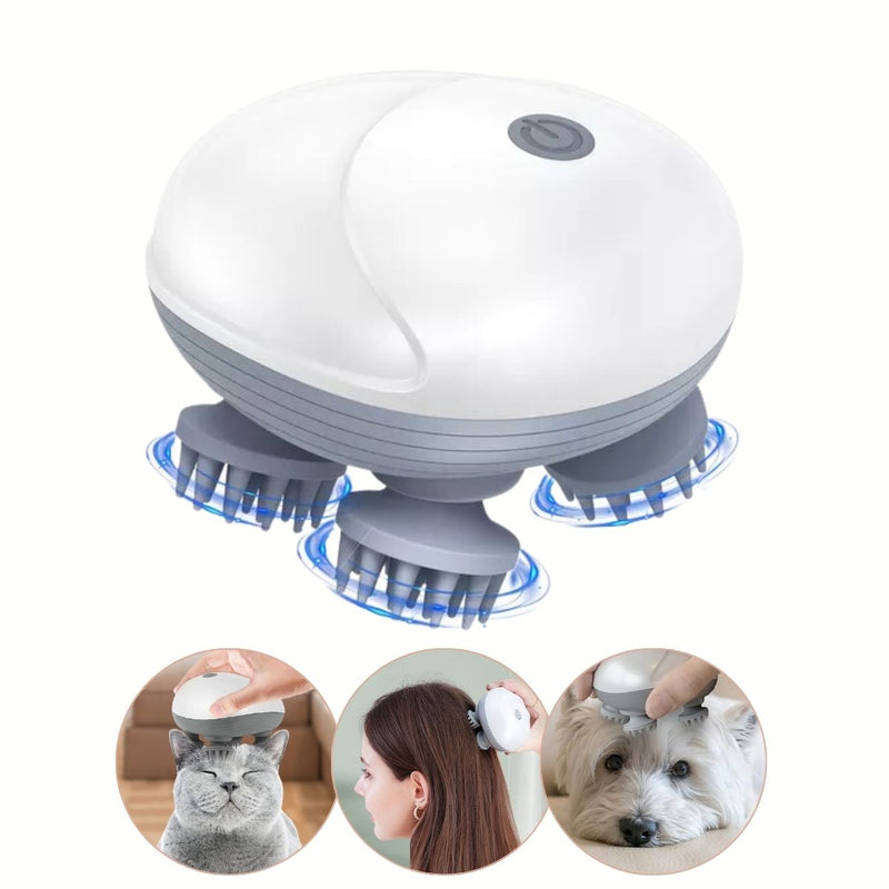 Kit Pet Care Massageador Elétrico + Escova Pulverizadora