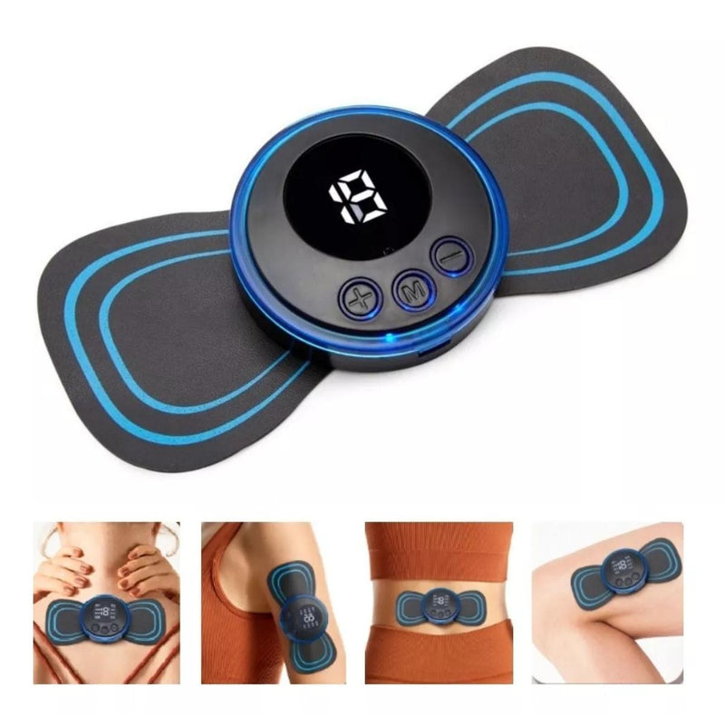 Kit Pistola Massageadora Portátil Mini Sem Fio + Brinde Massageador Portátil EMS