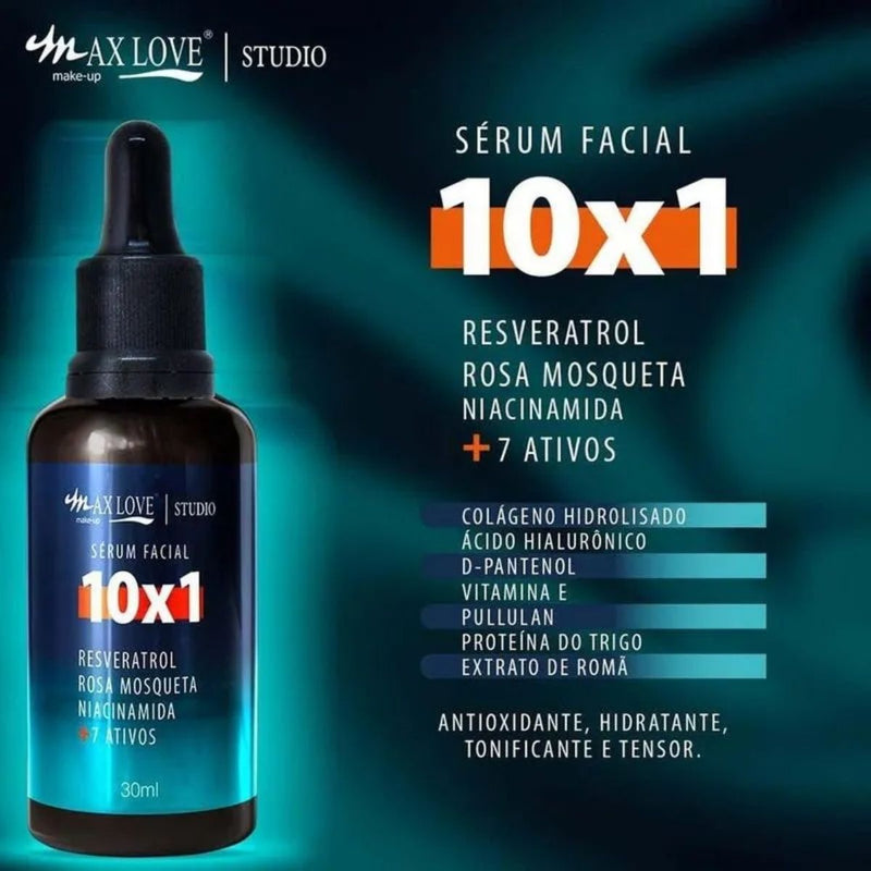 Sérum Facial 10 e 1 Blend de Ativos Max Love