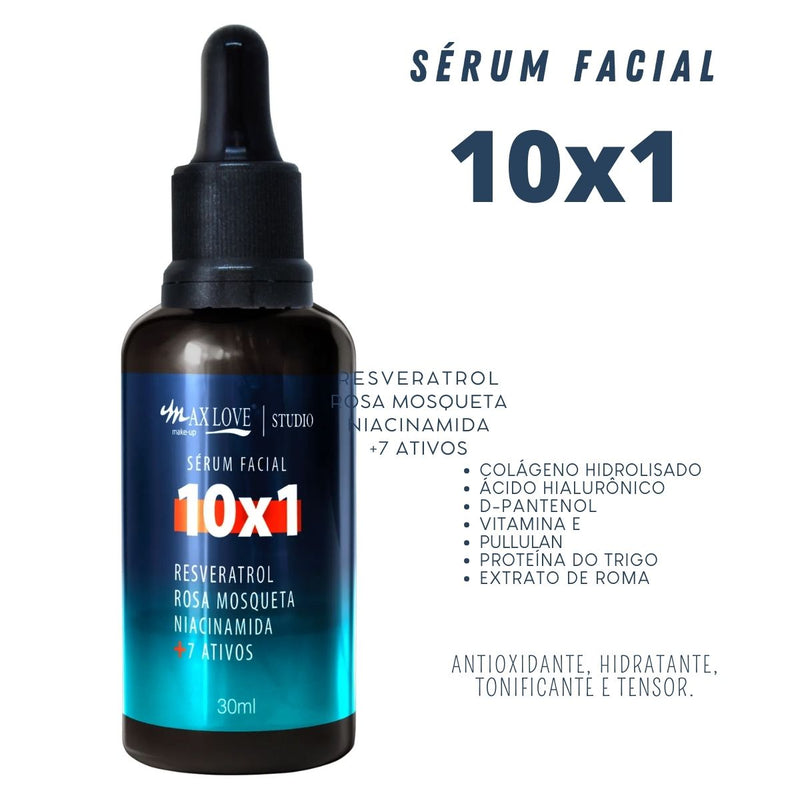 Sérum Facial 10 e 1 Blend de Ativos Max Love