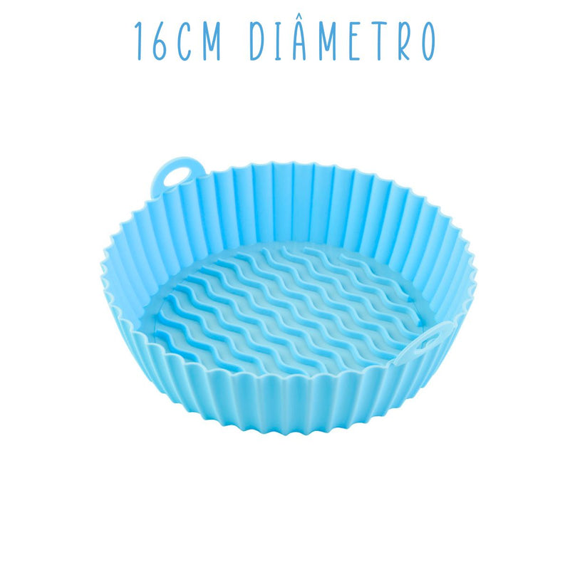 1x Forma de Silicone P/ Airfryer Tamanhos