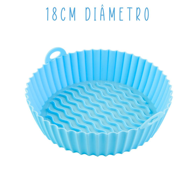 1x Forma de Silicone P/ Airfryer Tamanhos