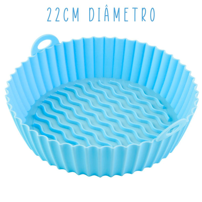 1x Forma de Silicone P/ Airfryer Tamanhos