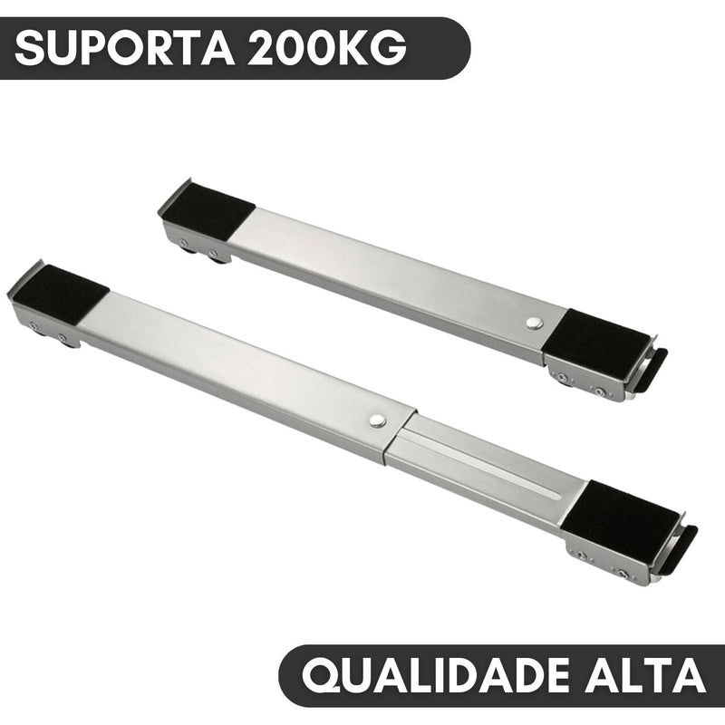 Suporte Com Rodinhas Base Ajustável Reforçado Para Eletrodomésticos