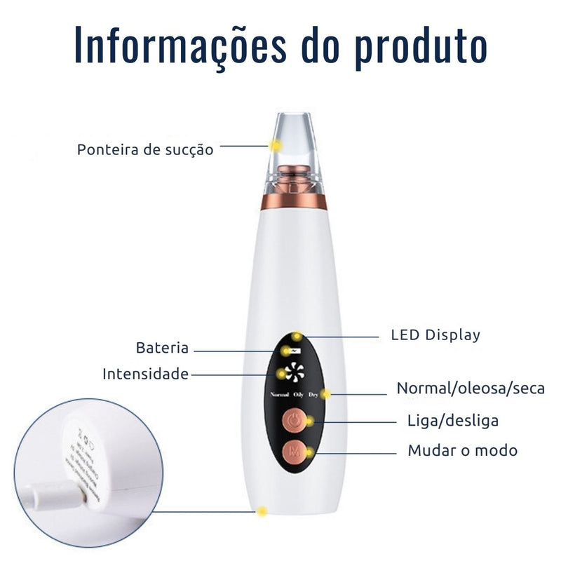 KIT Removedor de Cravos Elétrico + Toalhinhas Comprimidas Multiuso