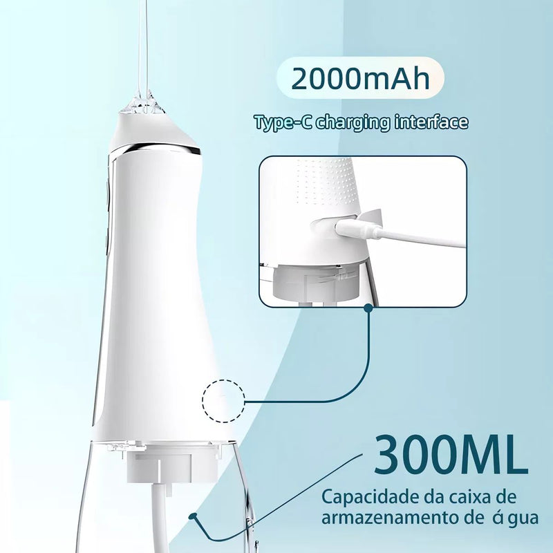 Irrigador Oral Higiene Jato D'água Limpeza Bucal E Dental