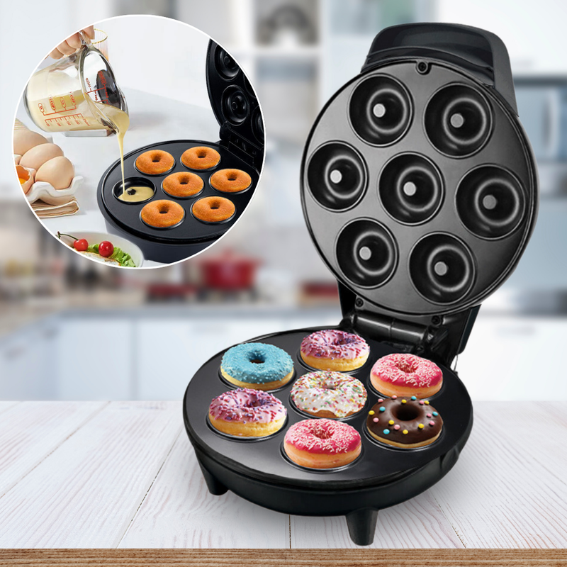 Máquina de Mini Donuts Elétrica 7 Furos 110v Faça e Venda