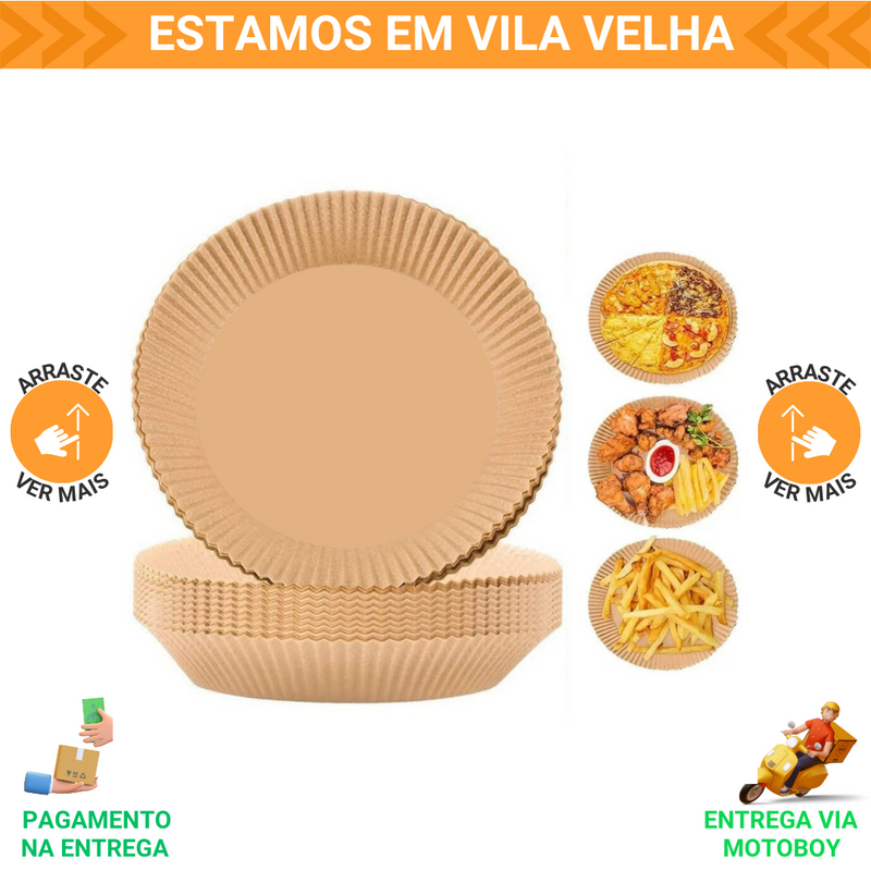 Kit Forma De Papel Para Air Fryer 200 Unidades