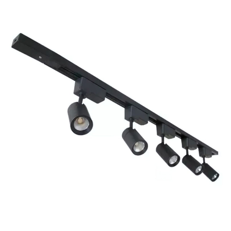 Trilho Eletrificado 2m + 6 Spot Led 20w 4000k Bivolt Preto