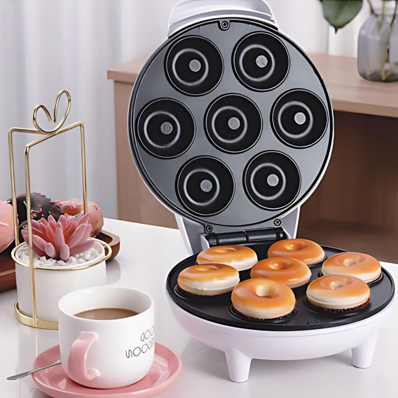 Máquina de Mini Donuts Elétrica 7 Furos 110v Faça e Venda