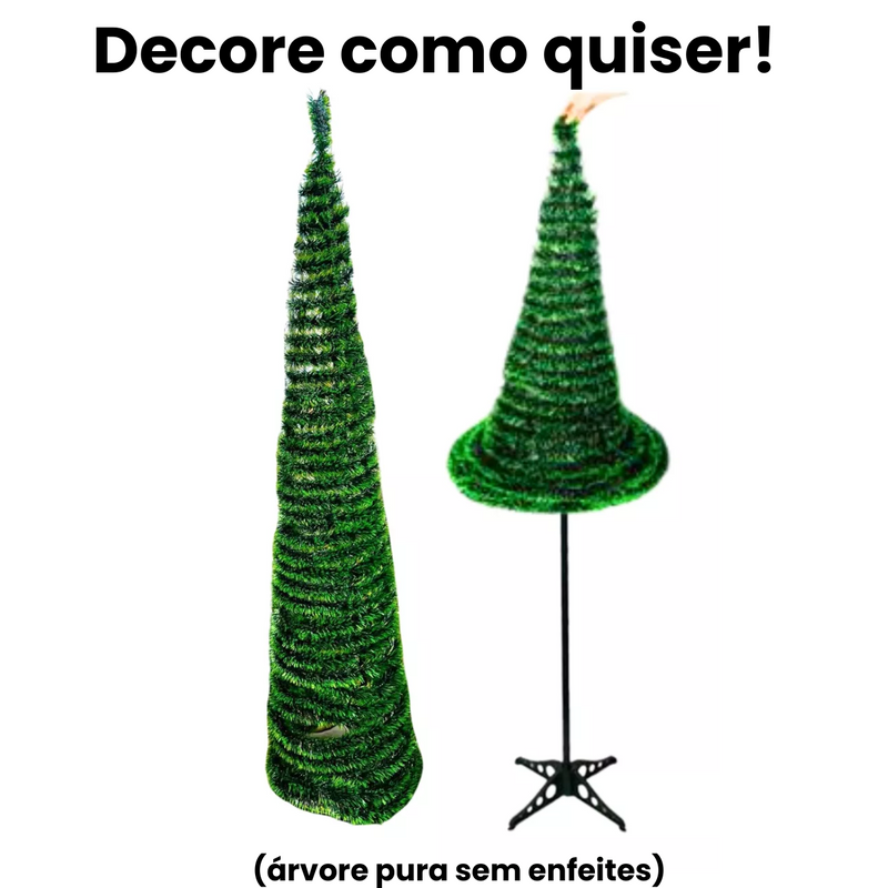 Arvore Natal Dobravel 1 Metro E 80cm Lisa Casa Grande Utz