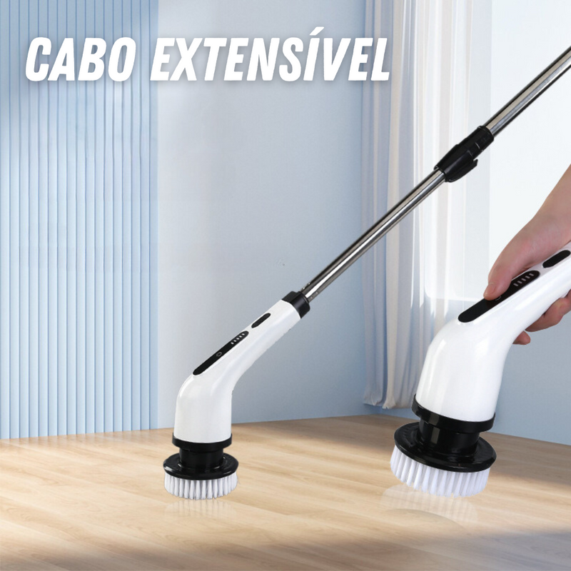 Escova Elétrica Esfregão Multiuso Cleanplus 9 em 1