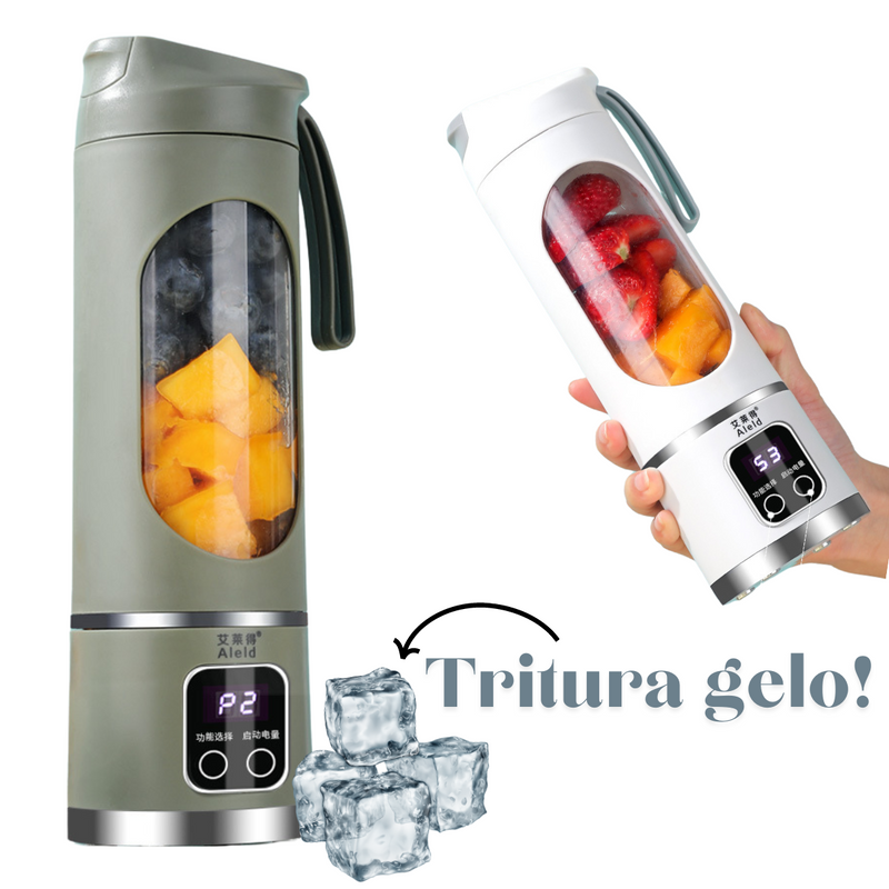 Copo Liquidificador Portátil 8 Lâminas Tritura Gelo